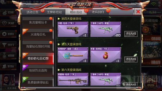 CF手游奇妙的七日幻想活动奖励有什么 永久武器