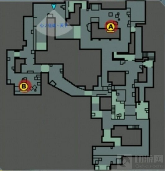 CF手游爆破模式供电所 AB大道玩家路线推荐