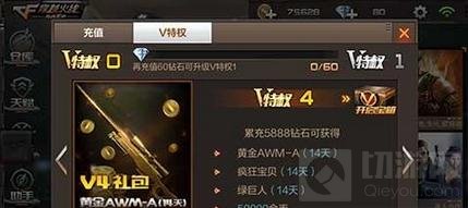 CF手游新V特权分析 VIP等级特权及价格一览