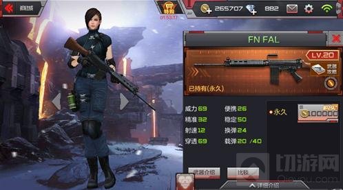 CF手游FN FAL怎么样 最强金币武器属性解读