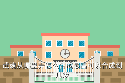 武魂从哪里弄怎么合成最高可以合成到几级