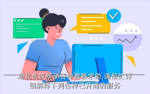 湖北武汉移动各种套餐求助,请帮忙详细解释下列各种已开通的服务