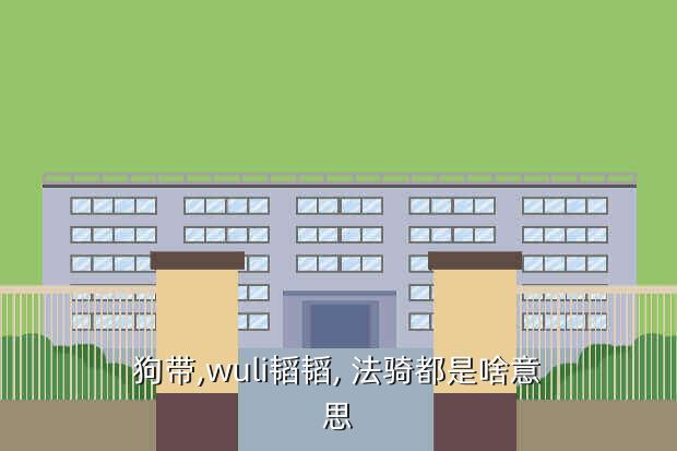 狗带,wuli韬韬, 法骑都是啥意思