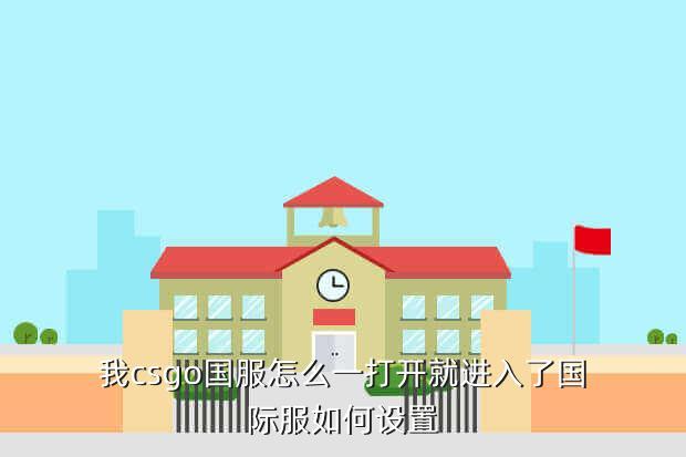 我csgo国服怎么一打开就进入了国际服如何设置
