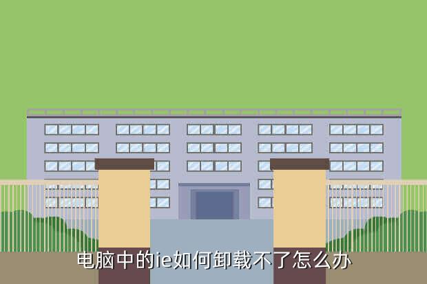 电脑中的ie如何卸载不了怎么办