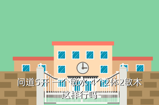 问道5开 一个敏水 4个2体2敏木这样行吗