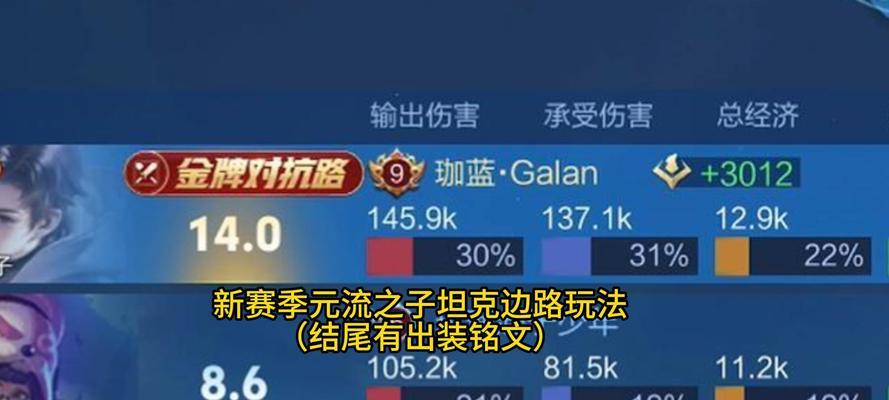 新赛季顶尖边路出装攻略（打造无敌边路霸主，装备加成解析一网打尽）-第3张图片-游技攻略库