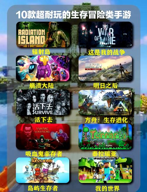 想找生存类的手机游戏,类似我的世界一样,自由度高一点,可以自己建造...