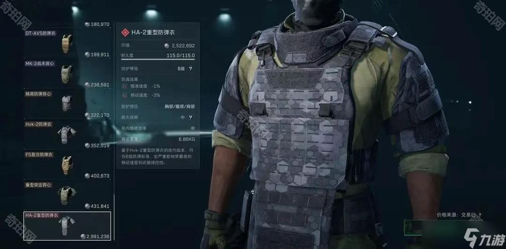 三角洲行动s3六级甲选取推荐_三角洲行动