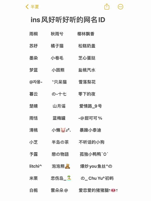 时尚网名起名取名
