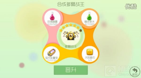 球球大作战多臂战王七级合成图 合成材料介绍