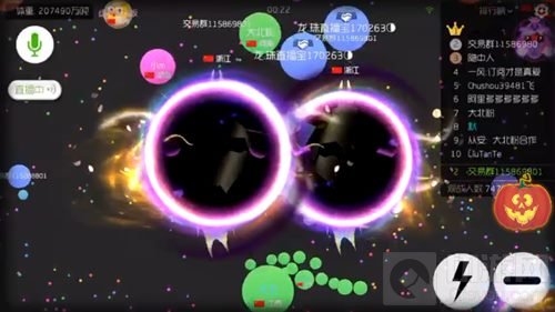 球球大作战用黑洞的时候为什么皮肤显示不完整